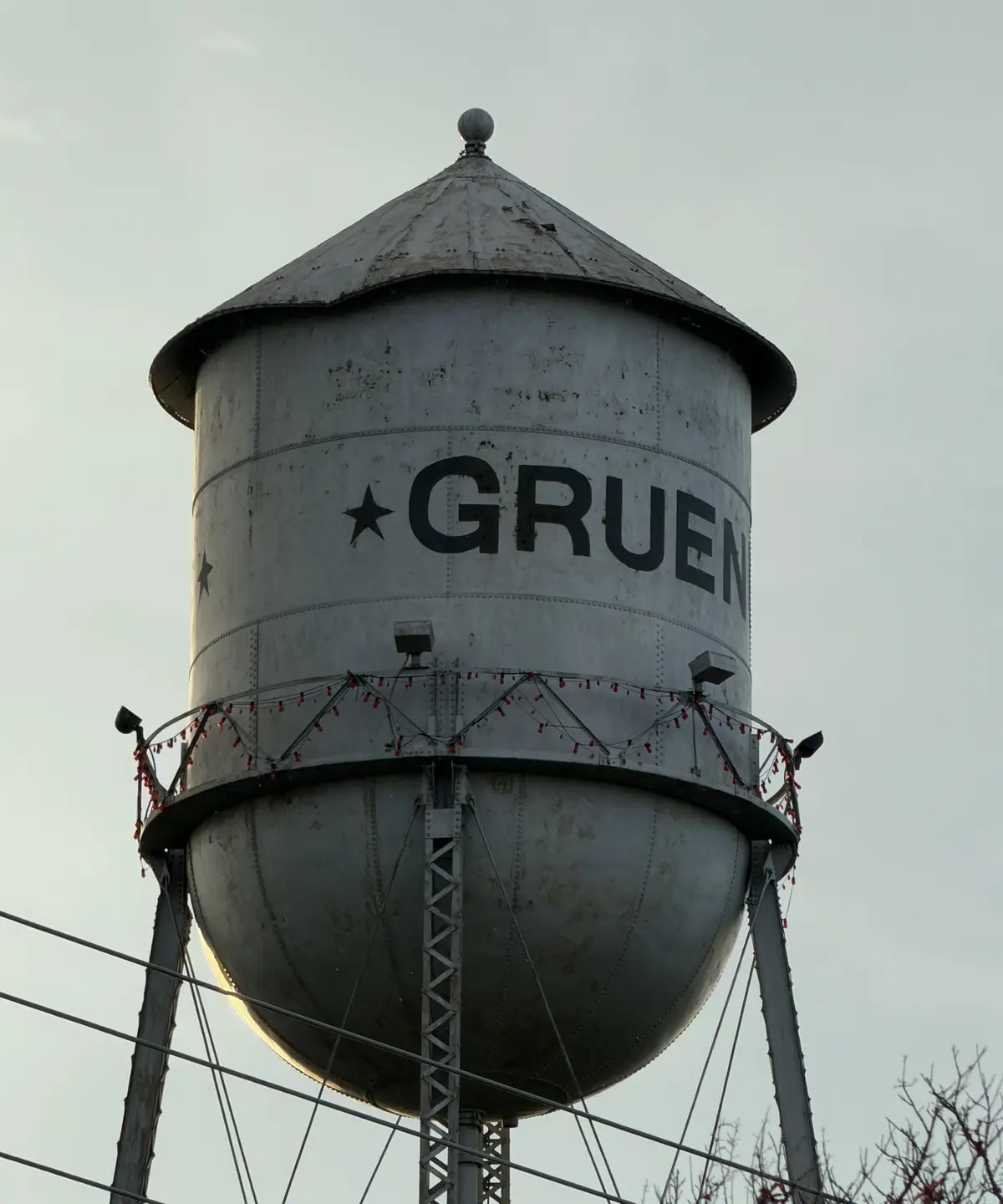 The Gruene water tower