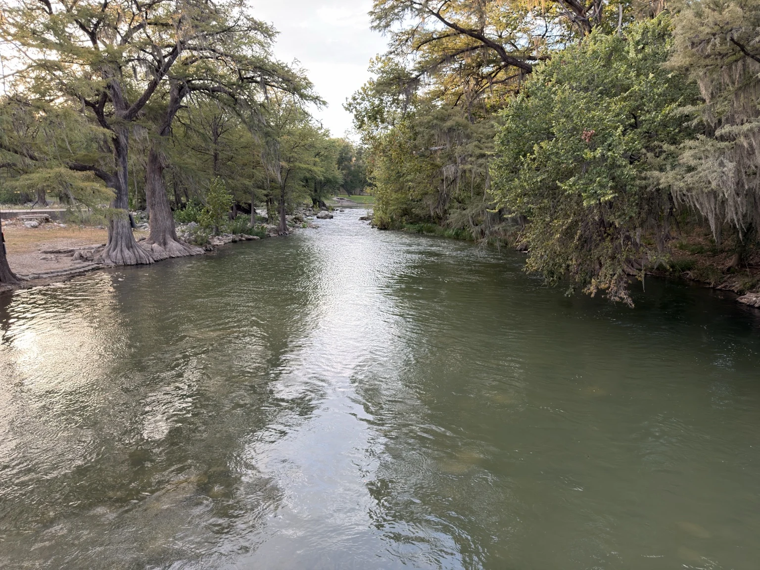 Guadalupe River at the Gruene river crossing